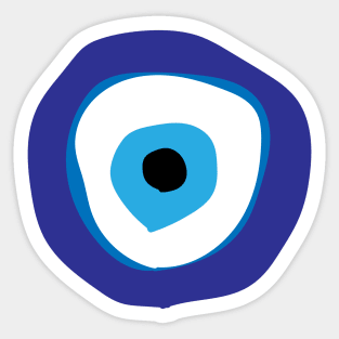 Turkish Evil Eye (Nazar) bead symbol for protection Sticker